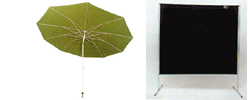 Arbeitsvorhänge / Schirme