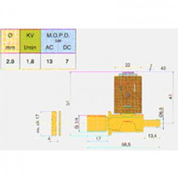 Preview: Magnetventil "CEME" Type 5541 - 42V - DC - Anschl. 1/4" + Tülle
