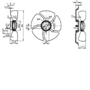 Ventilator 230V - Ø 200mm Schnellläufer (ebmpapst)